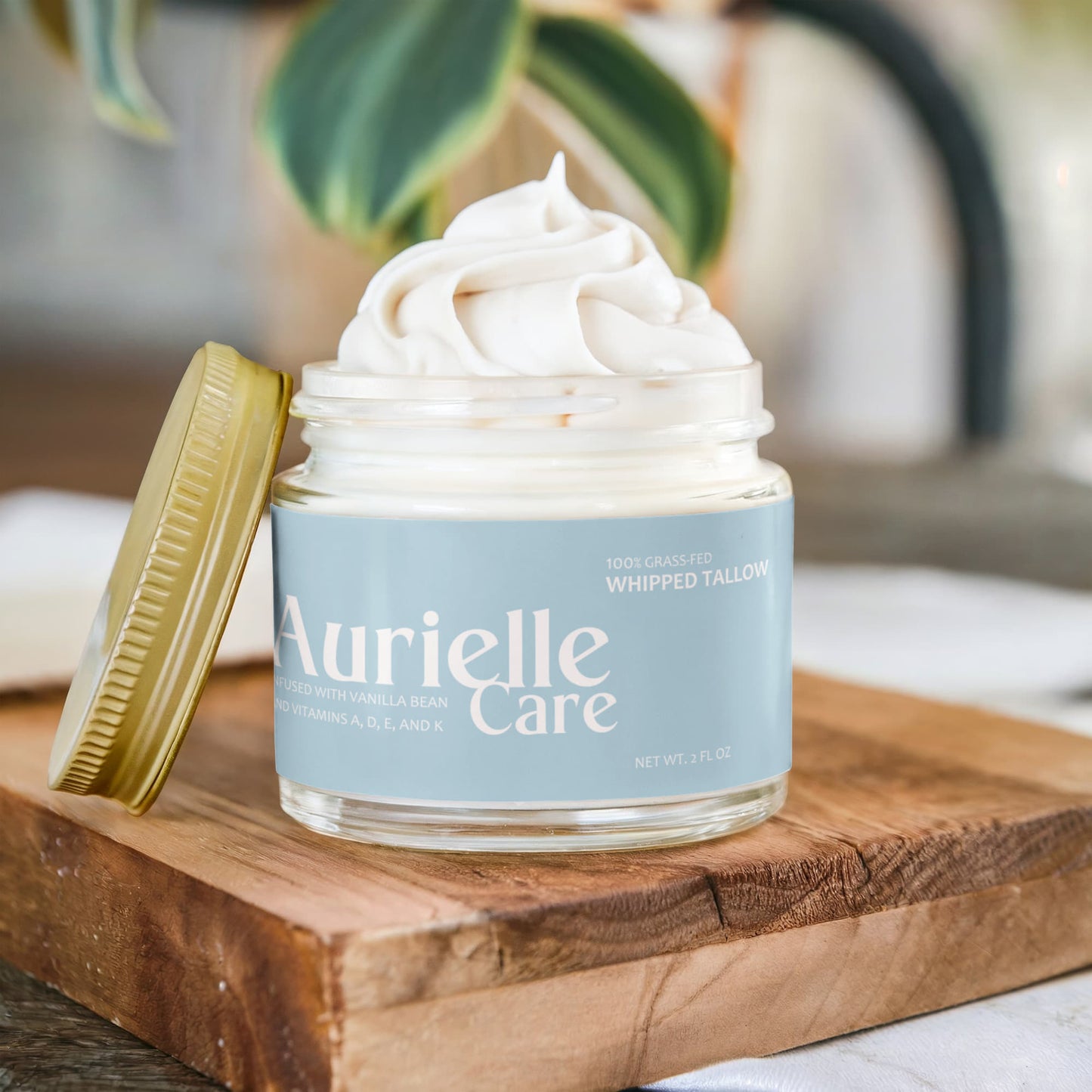 Whipped Grass-Fed Tallow Balm with Vanilla Bean