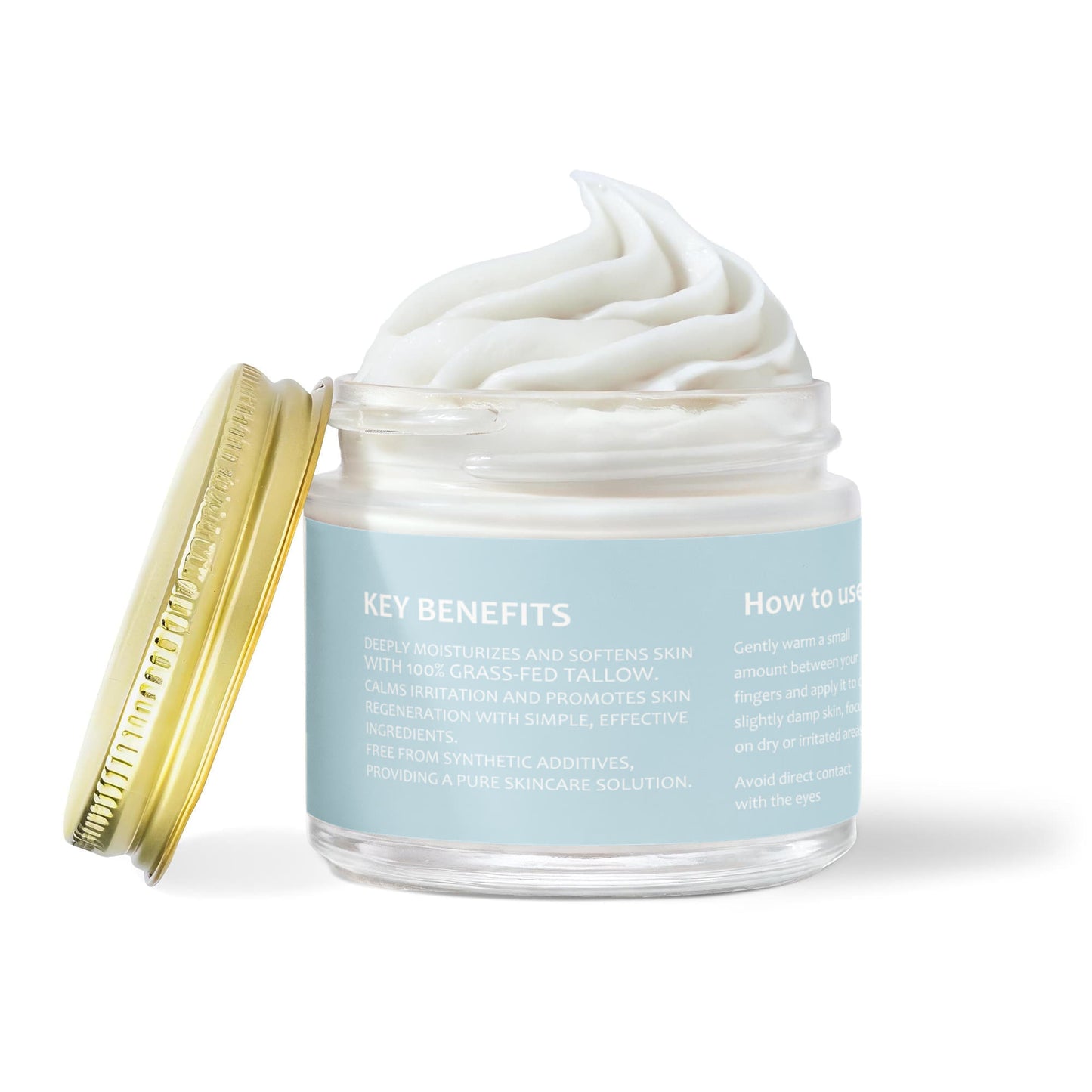 Whipped Grass-Fed Tallow Balm with Vanilla Bean